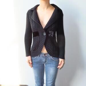 Women's Black Cardigan